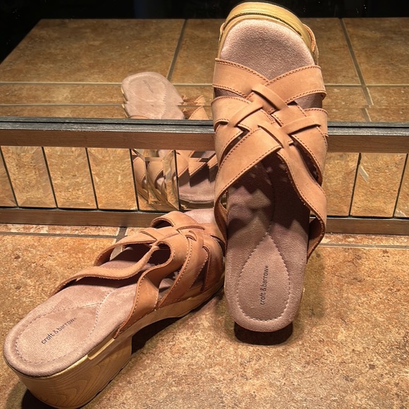NWOT comfy platform sandals - Picture 3 of 4